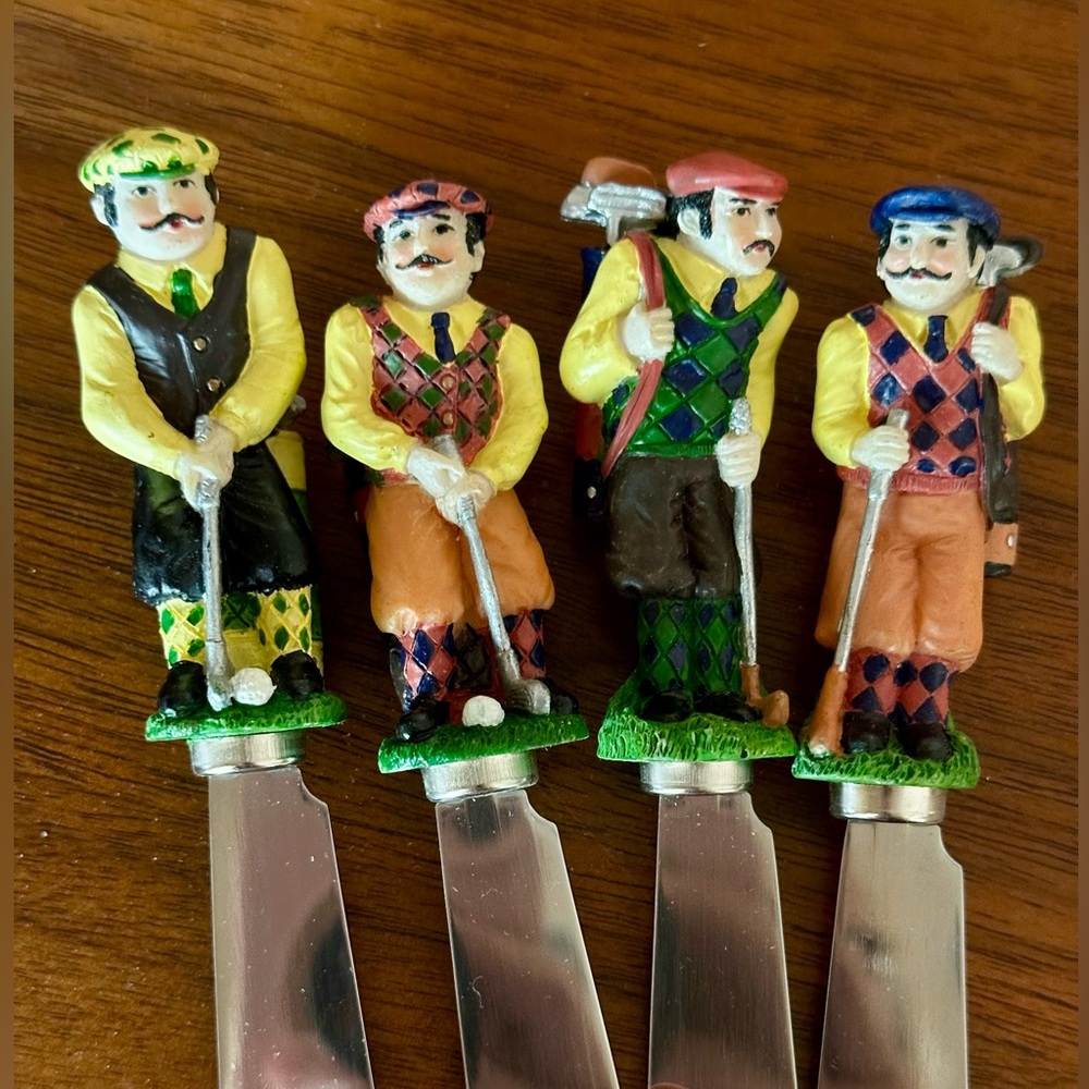 Boston Warehouse Spreaders, Antique Golfers in knickers!